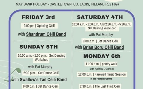 The Half-Door Club for it’s 28th year of Castletown Trad Fest.